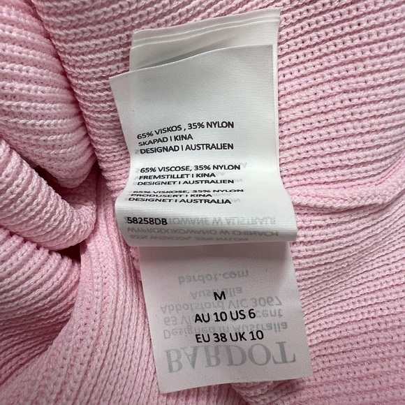 NWT BARDOT Stella Knit Dress Sorbet Pink M - Picture 13 of 13